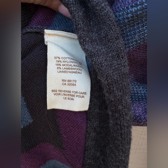 New- Free People Chevron Sweater button down long sleeve - Picture 9 of 10